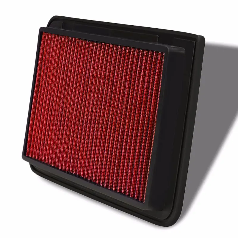 Reusable Red High Flow Drop-In Panel Air Filter For Toyota 01-13 Highlander 2.4L 1