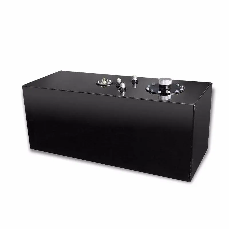 Black Aluminum 19 Gallon/72L Gas Fuel Cell Tank/Black Cap Door+Level Sender 1