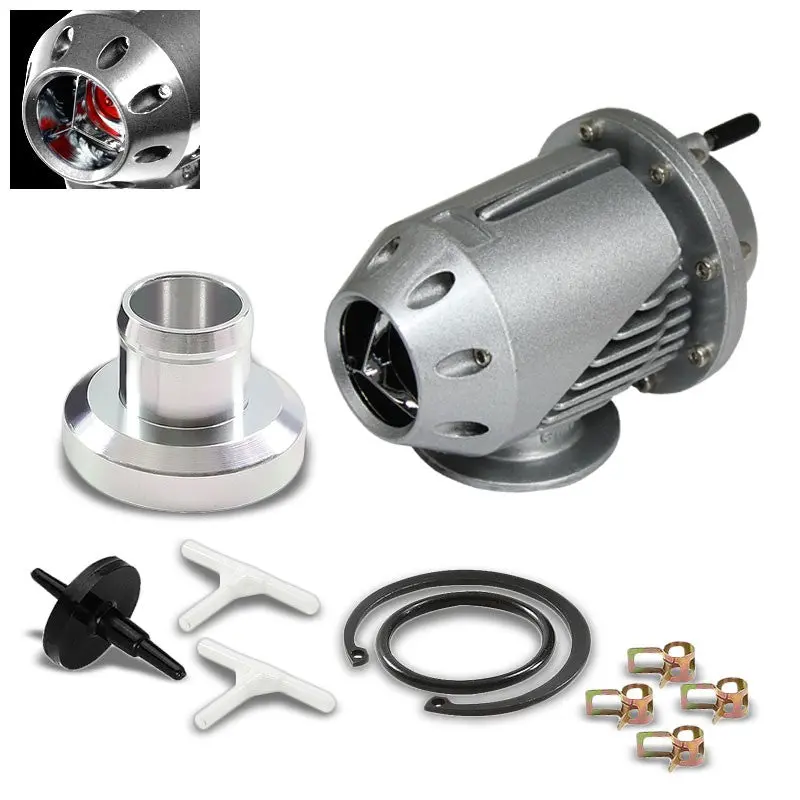 Universal Silver Aluminum Body Type-Ssqv Blow Off Valve (B-Series) 30 Psi 2.5" Inlet 1