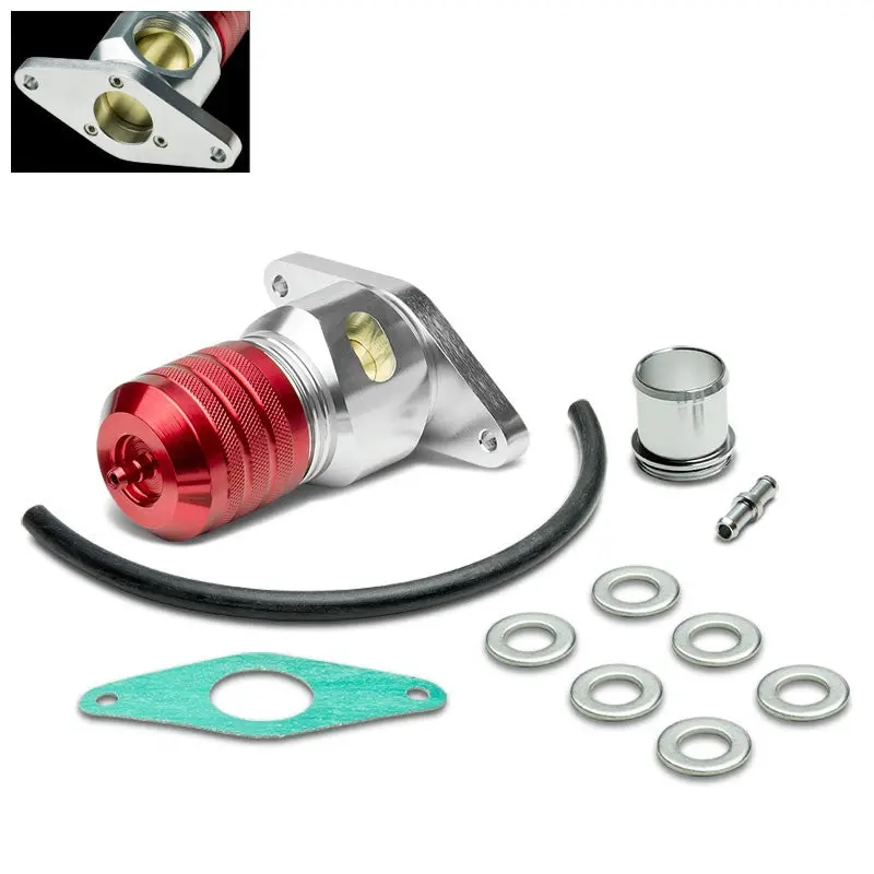 Hybrid 50/50 Recirculate Red Aluminum Body Bolt-On Blow Off Valve 30 Psi For Subaru 05-09 Legacy Blue 1