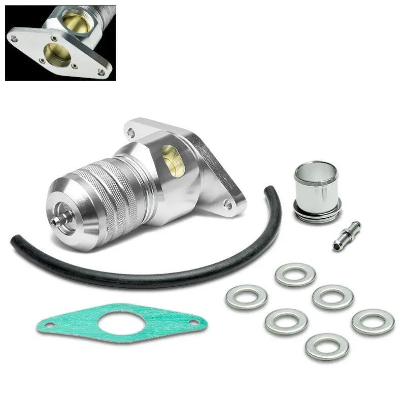Hybrid 50/50 Recirculate Silver Aluminum Body Bolt-On Blow Off Valve 30 Psi For Subaru 05-09 Legacy Blue 1