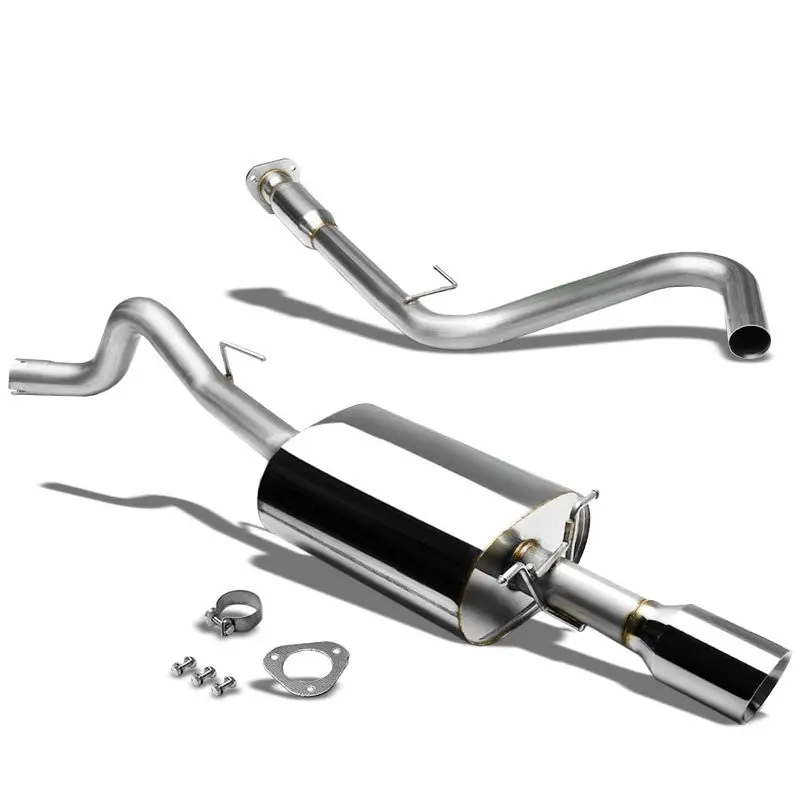 4" Roll Muffler Tip Exhaust Catback System For 08-10 Cobalt Ss Coupe 2.0L Dohc 1