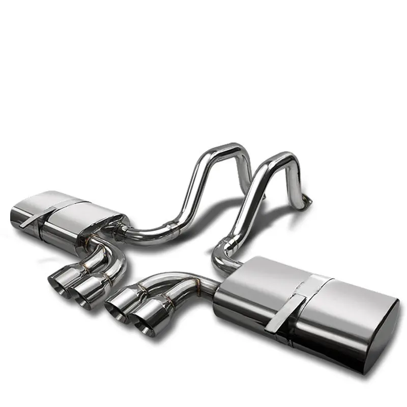 3.7" Quad Roll Muffler Tip Exhaust Axleback System For 97-04 Corvette C5 Ls1/Ls6 1
