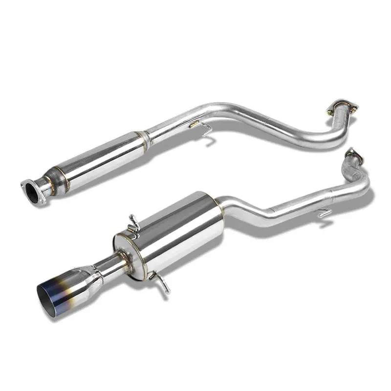 3.5" Burnt Muffler Tip Exhaust Catback System For 05-10 Chevrolet Cobalt 2.2L 1