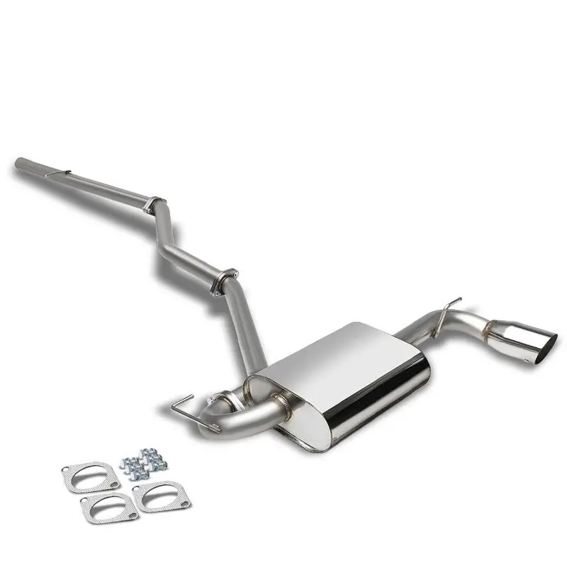 3.5" Round Muffler Tip Exhaust Catback System For 07-13 Jeep Patriot Mk74 2.4L 1
