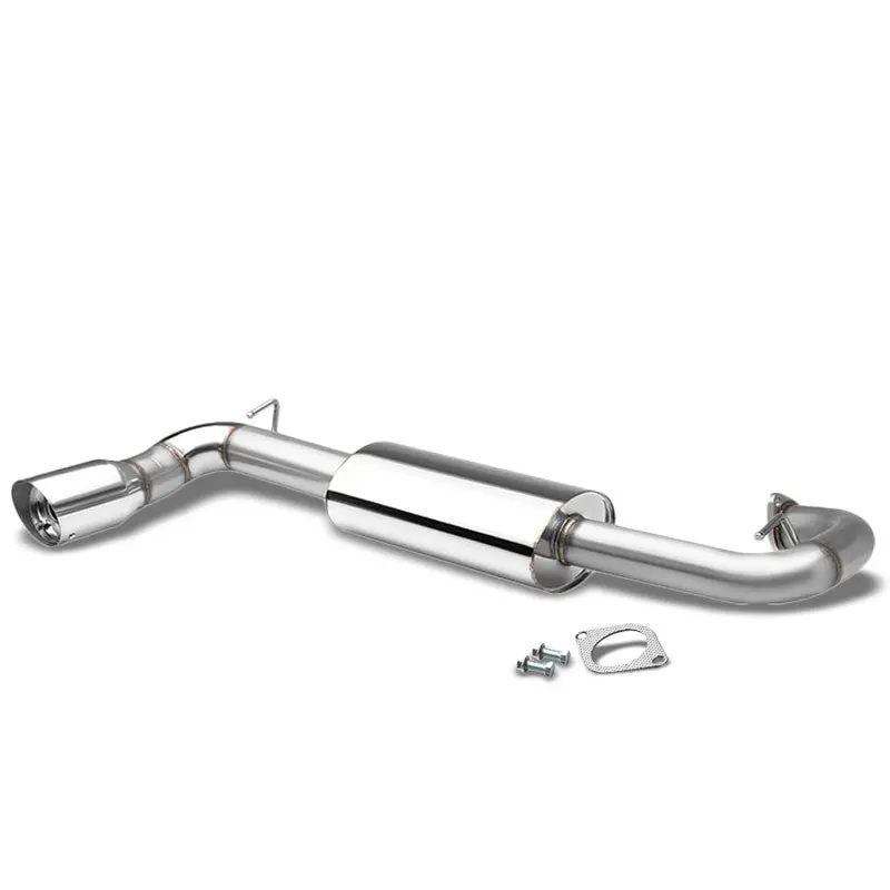 Exhaust Axleback System 4.00" Slant Muffler Tip With Silencer For 11-16 Scion Tc (At20 2Nd Gen) 1