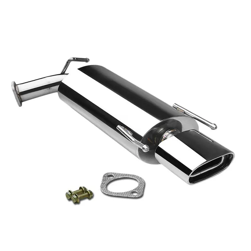 5.5" X 2.8" Oval Roll Muffler Tip Exhaust Axleback System For 07-11 Camry Xv40 1