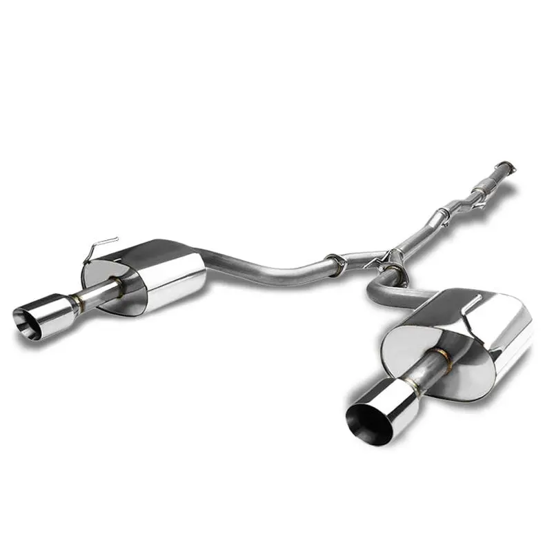 4" Dual Roll Muffler Tip Exhaust Catback System For 09-14 Maxima A35 S/Sv 3.5L 1
