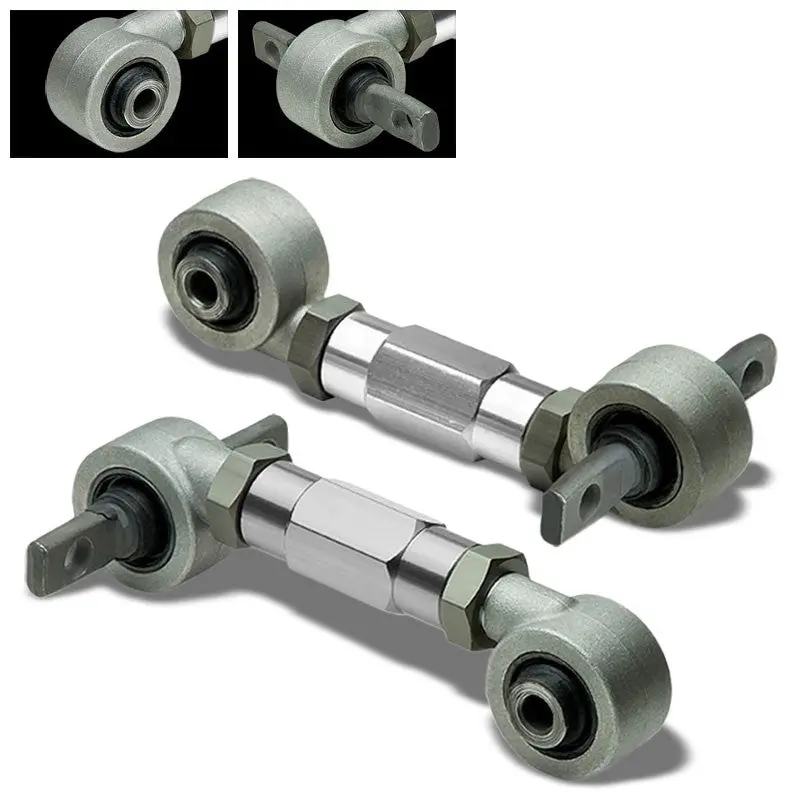 Silver Adjust Steel Rear Camber Control Arm Kit For 88-00 Civic Ee/Ef/Eg/Eh/Ej 1