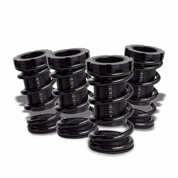 Front/Rear Scale Black Suspension Black Coilover Lowering Spring 1"-4" Drop For 88-00 Civic/Integra 1