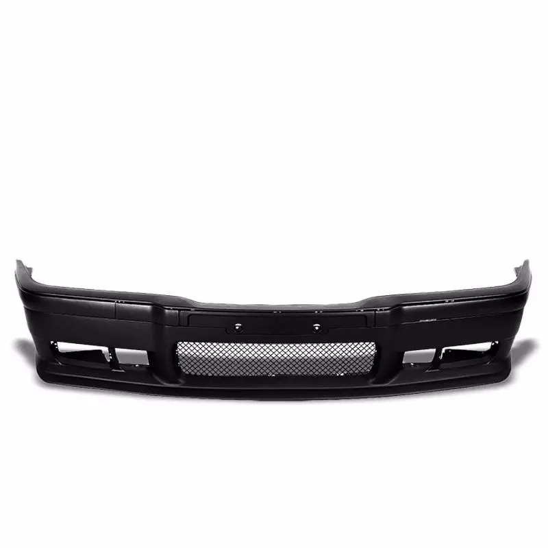 Unpainted Abs Plastic M3 Style Front Bumper Replacement Cover For Bmw 92-99 E36 3-Series 1