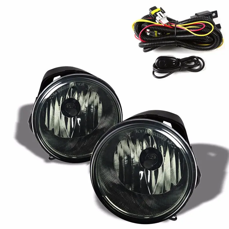 Smoke Lens Housing Driving/Bumper Fog Light+Mounting For Chrysler 05-10 300 C 1