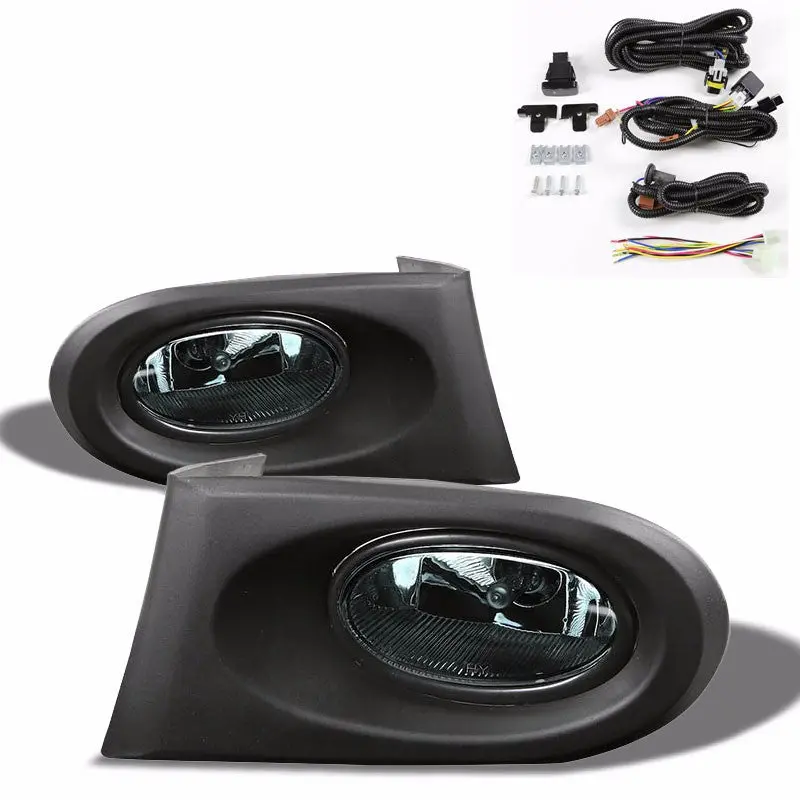 Smoke Lens Housing Driving/Bumper Fog Light For Acura 02-04 Rsx Dc5 K20a2 Coupe 1