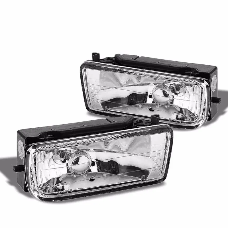 Chrone Housing Clear Lens Driving Bumper Fog Light/Lamp For Bmw 92-99 3-Series 1