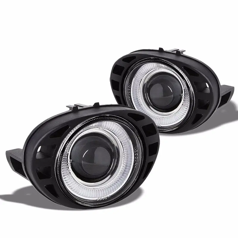 Halo Projector Clear Lens Housing Bumper Fog Light/Lamp For Dodge 99-04 Caravan 1