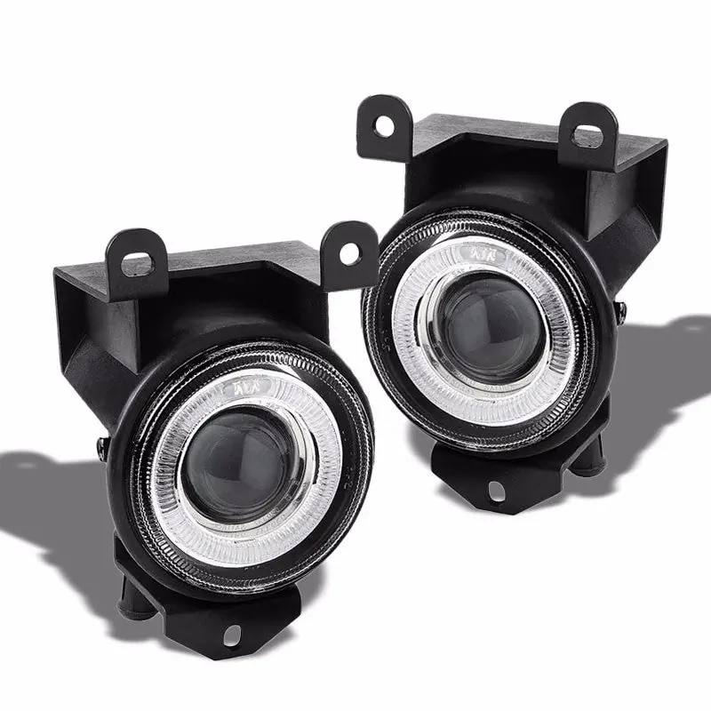 Halo Projector Clear Lens Housing Bumper Fog Light/Lamp For Gmc 01-06 Yukon 1