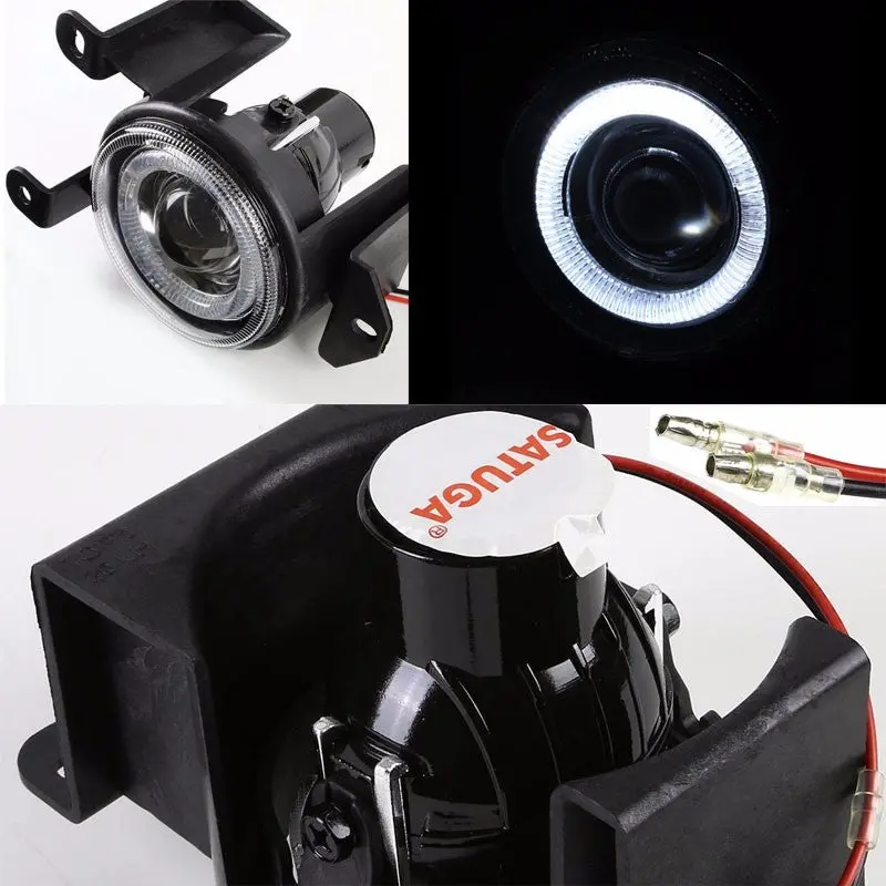 Halo Projector Clear Lens Housing Bumper Fog Light/Lamp For Gmc 01-06 Yukon 2