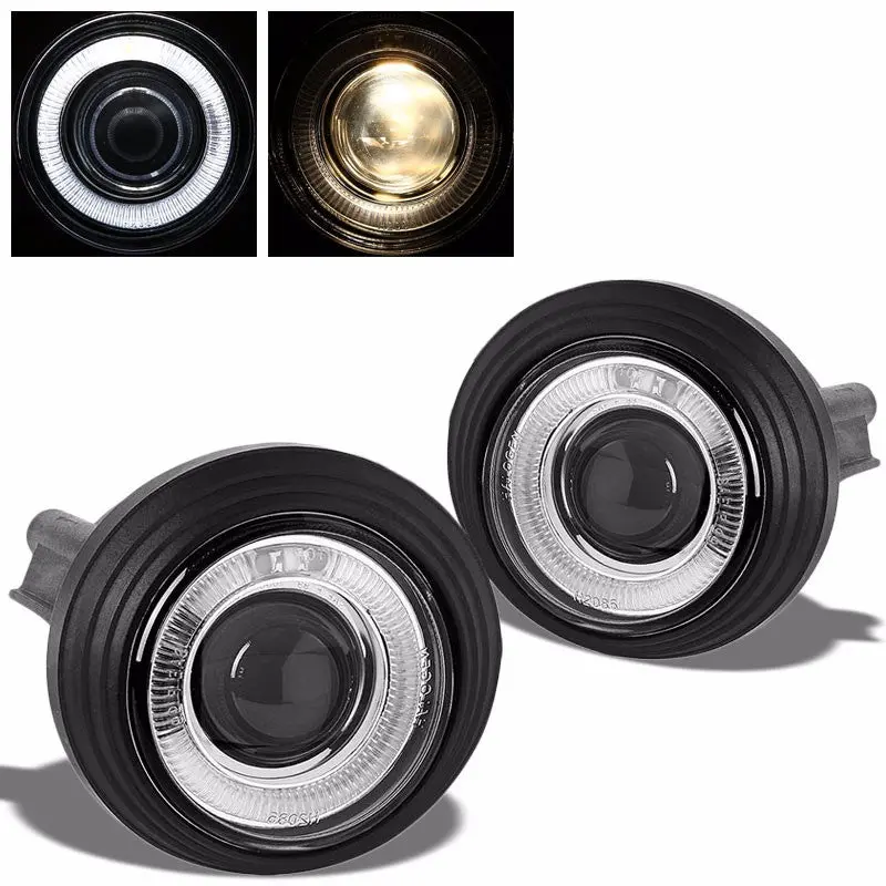 Halo Projector Clear Lens Housing Bumper Fog Light/Lamp For Gmc 02-09 Envoy 1