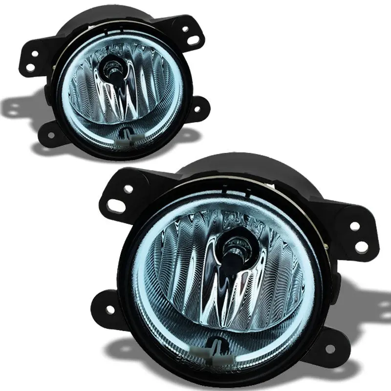 Smoke Lens Oe Bumper Ccfl Halo Ring Fog Light Lamp For 05+ Chrysler/Dodge 1
