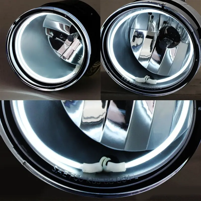Clear Len Oe Bumper Ccfl Halo Ring Fog Light Lamp For 04-08 Armada/04-15 Titan 2
