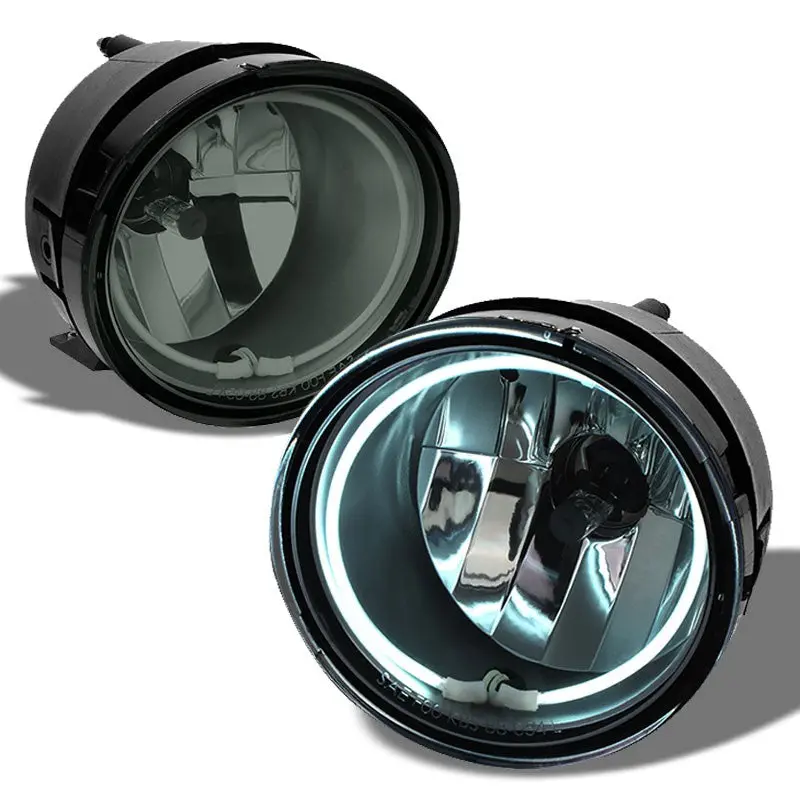 Smoke Len Oe Bumper Ccfl Halo Ring Fog Light Lamp For 04-08 Armada/04-15 Titan 1