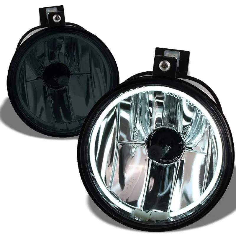 Smoke Len Oe Front Bumper Ccfl Halo Ring Fog Light Lamp+Bulb For 03-05 Neon 2.0L 1