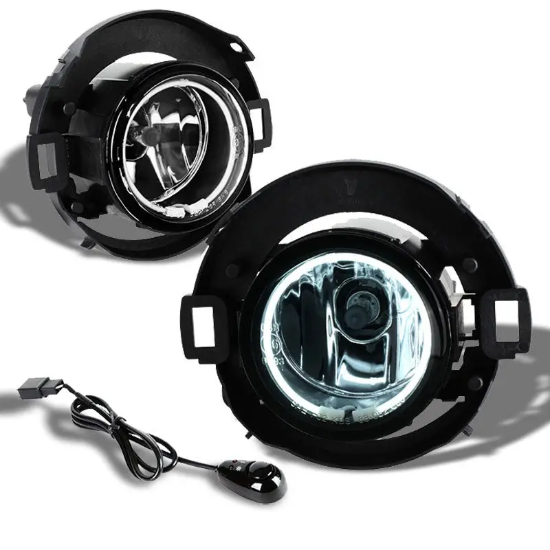 Clear Lens Bumper Ccfl Ring Fog Light Lamp +Switch For 05+ Xterra/Frontier 1