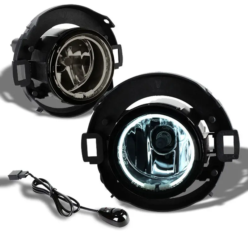 Smoke Lens Bumper Ccfl Ring Fog Light Lamp +Switch For 05+ Xterra/Frontier 1