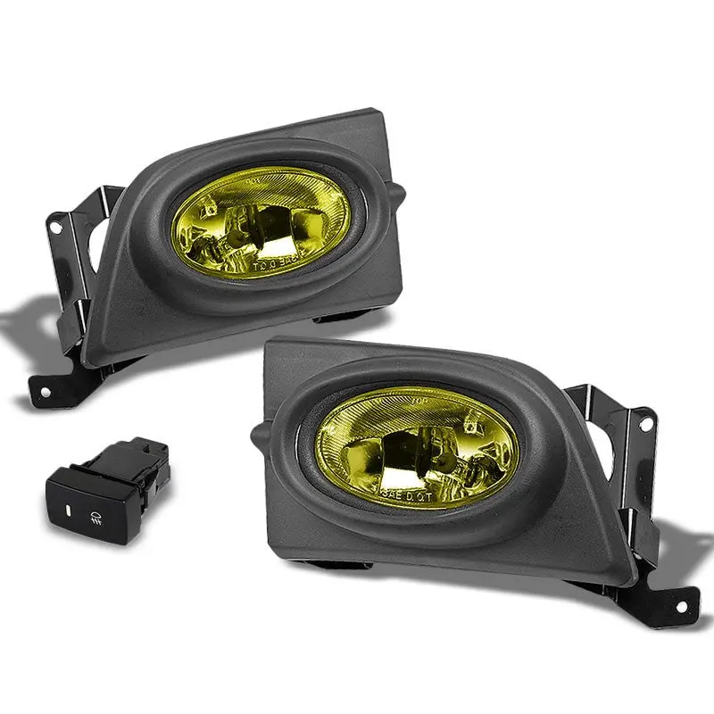 Amber Lens Housing Driving/Bumper Fog Light+Wiring For Honda 06-08 Civic Sedan 1