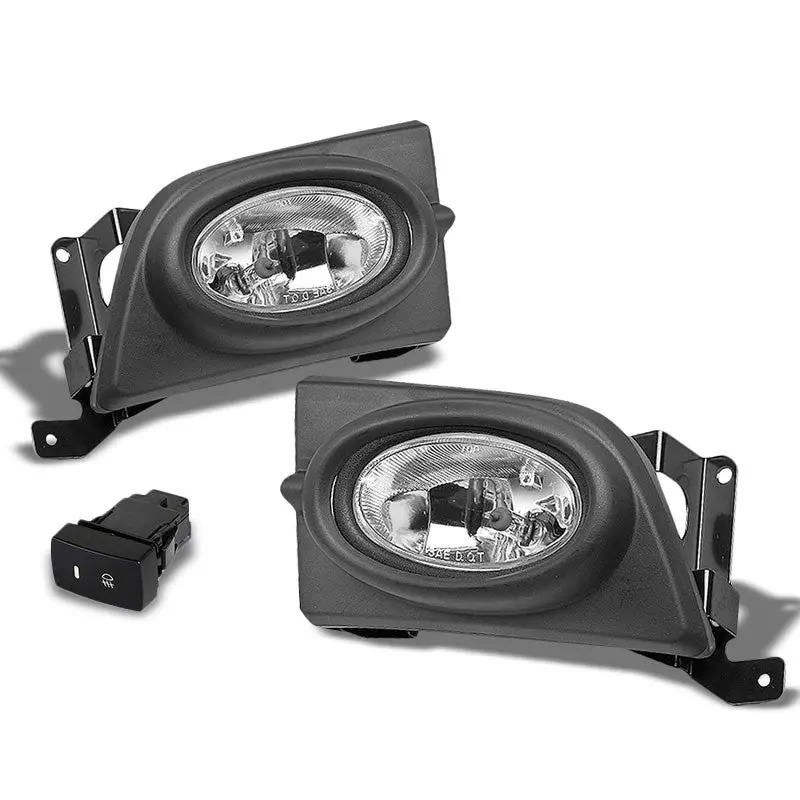 Clear Lens Housing Driving/Bumper Fog Light+Wiring For Honda 06-08 Civic Sedan 1