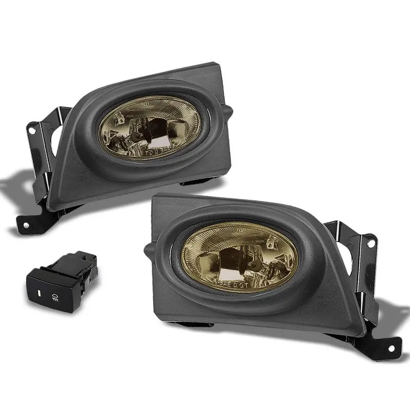 Smoke Lens Housing Driving/Bumper Fog Light+Wiring For Honda 06-08 Civic Sedan 1