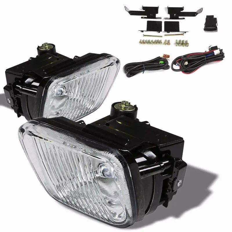 Clear Lens Housing Driving/Bumper Fog Light+Kit For Honda 96-98 Civic Ej/Ek/Em 1