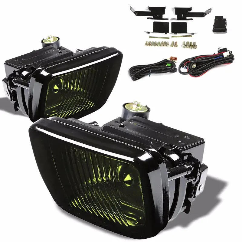Smoke Lens Housing Driving/Bumper Fog Light+Kit For Honda 96-98 Civic Ej/Ek/Em 1