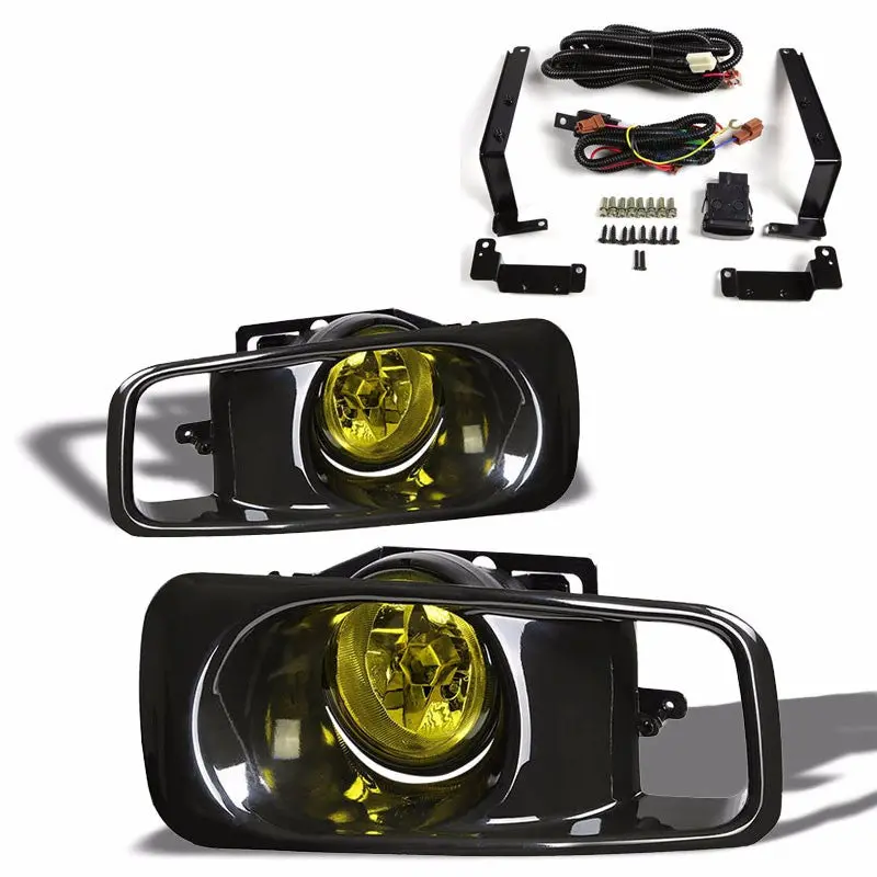Amber Lens Housing Driving/Bumper Fog Light+Kit For Honda 99-00 Civic Ej/Ek/Em 1