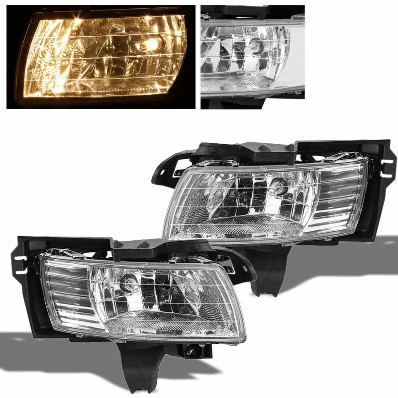 Chrome Housing Clear Lens Bumper Fog Light/Lamp For Toyota 01-06 Corolla Spacio 1