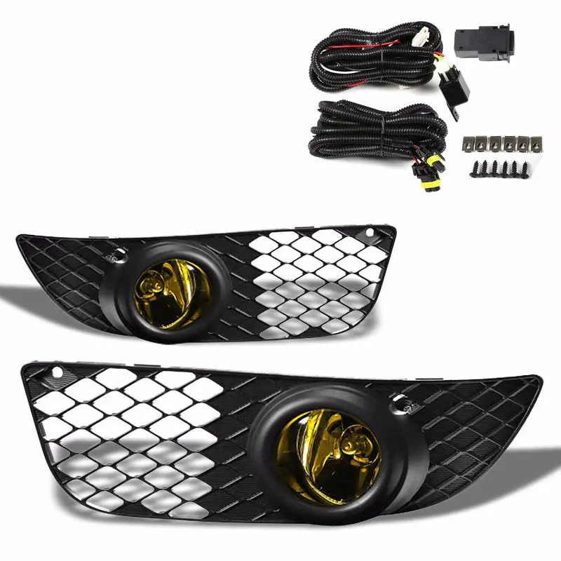 Amber Lens Housing Driving/Bumper Fog Light+Kit For Mit 07-12 Lancer Cy4a 4B11 1