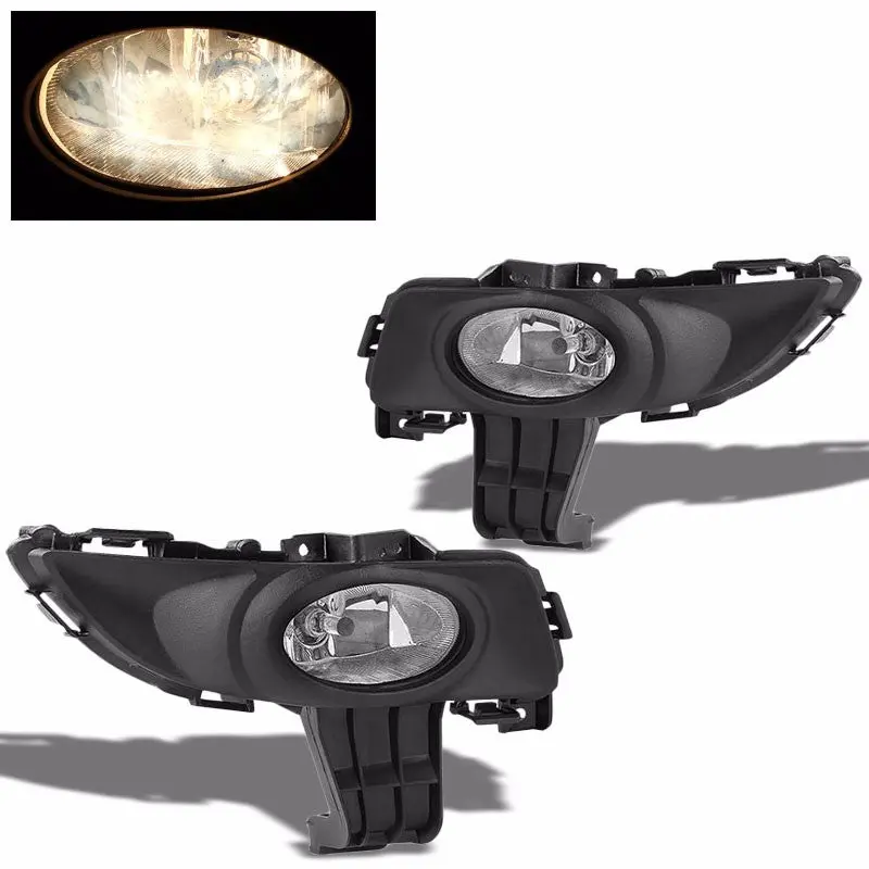 Clear Lens Direct Replace Driving Bumper Fog Light/Lamp For Mazda 04-06 Mazda 3 1