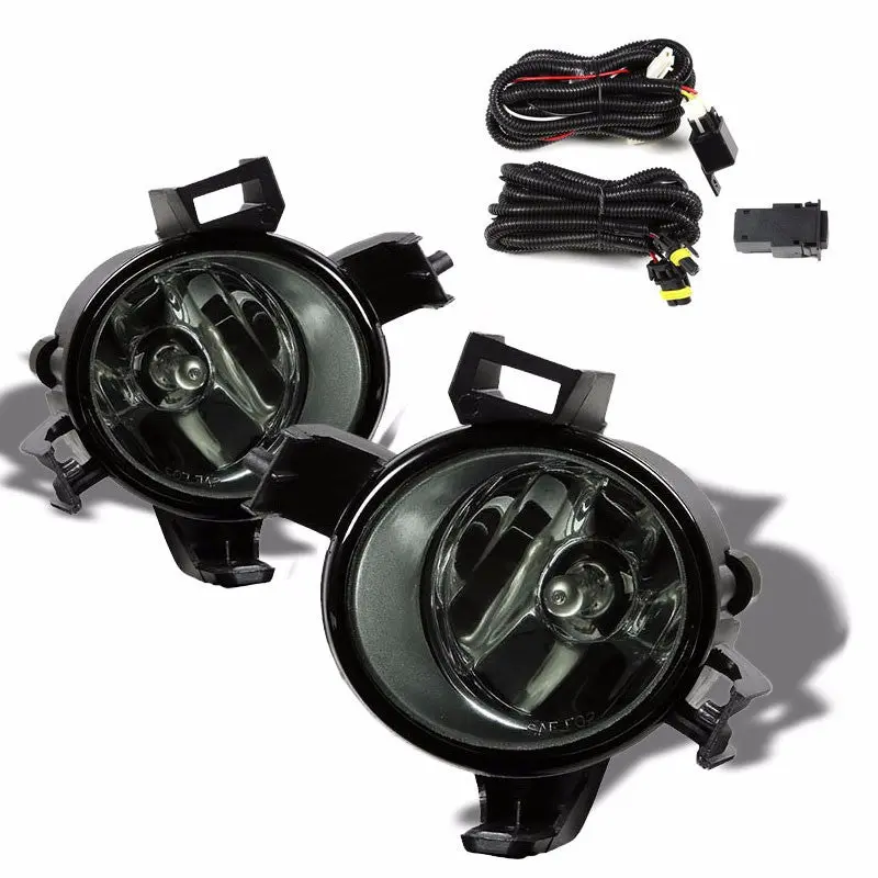 Smoke Lens Housing Driving/Bumper Fog Light For Nissan 04-06 Altima S/Se/Sl V6 1