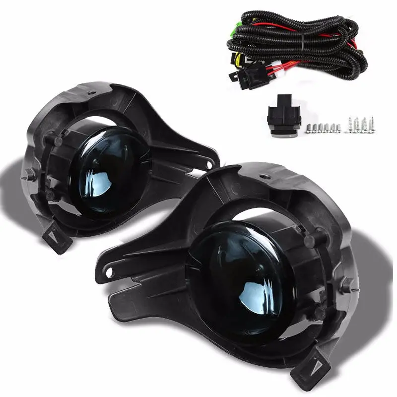 Smoke Lens Housing Driving/Bumper Fog Light For Nissan 05-11 Pathfinder R51 1