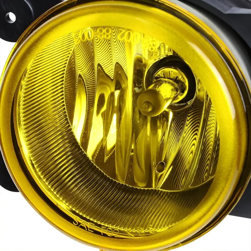 Amber Lens Oe Front Bumper Round Fog Light Lamp For 05+ Chrysler/Dodge 2