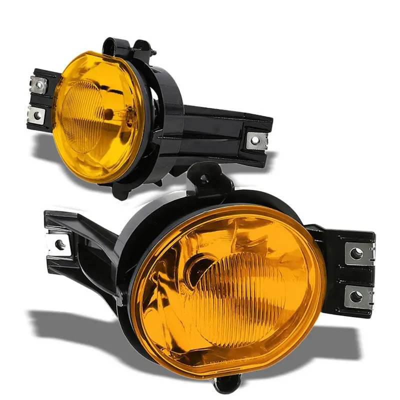 Amber Lens Chrome Housing Front Fog Light/Lamp For Dodge 02-09 Ram 15/25/3500 1