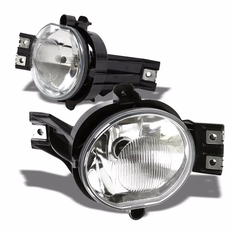 Clear Lens Chrome House Bumper Reflector Fog Light For Dodge 02-09 Ram/Durango 1
