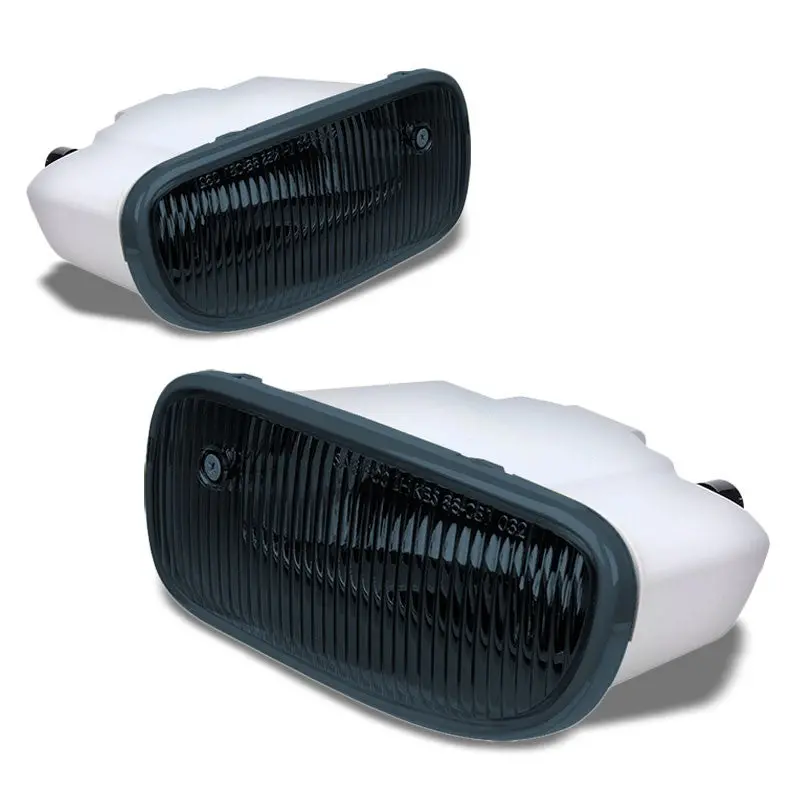 Smoke Lens Oe Front Bumper Fog Light Lamp+Bulb For Jeep 99-04 Grand Cherokee Wj 1