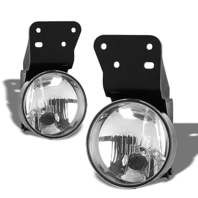 Clear Lens Chrome Housing Bumper Fog Light/Lamp Kit For Pontiac 99-05 Grand Am 1