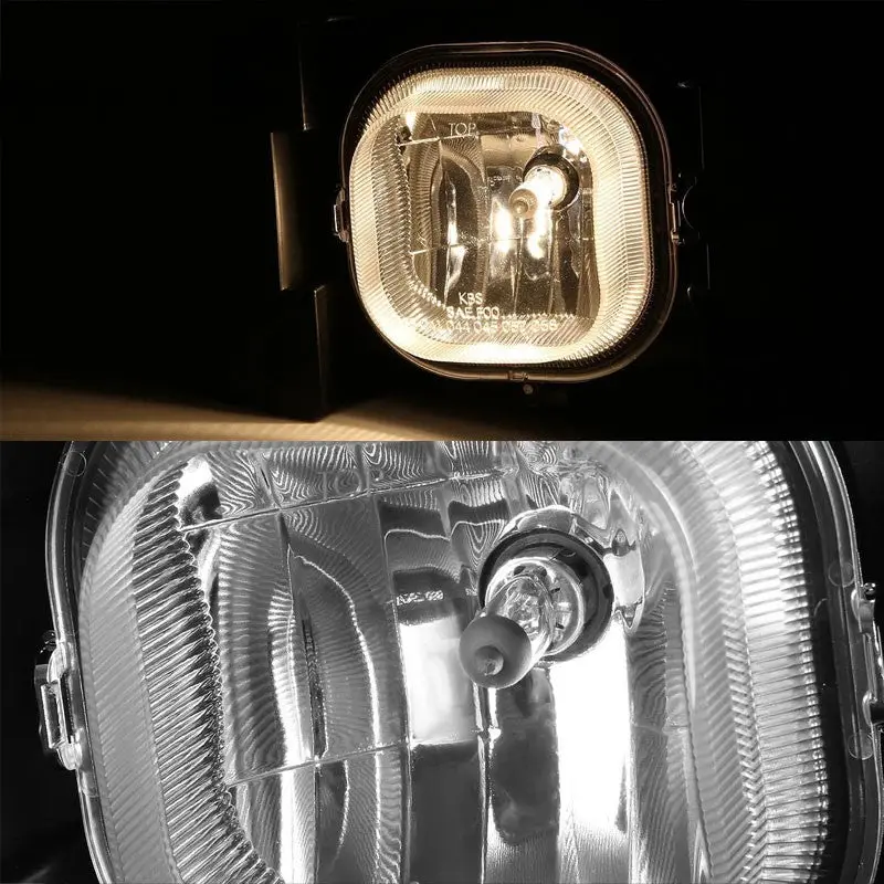 Clear Lens Chrome Housing Front Bumper Fog Light/Lamp Kit For Ford 04-05 Ranger 2