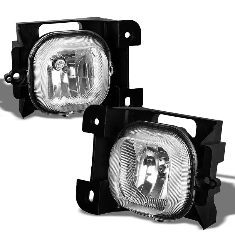 Clear Lens Chrome Housing Front Bumper Fog Light/Lamp Kit For Ford 04-05 Ranger 1