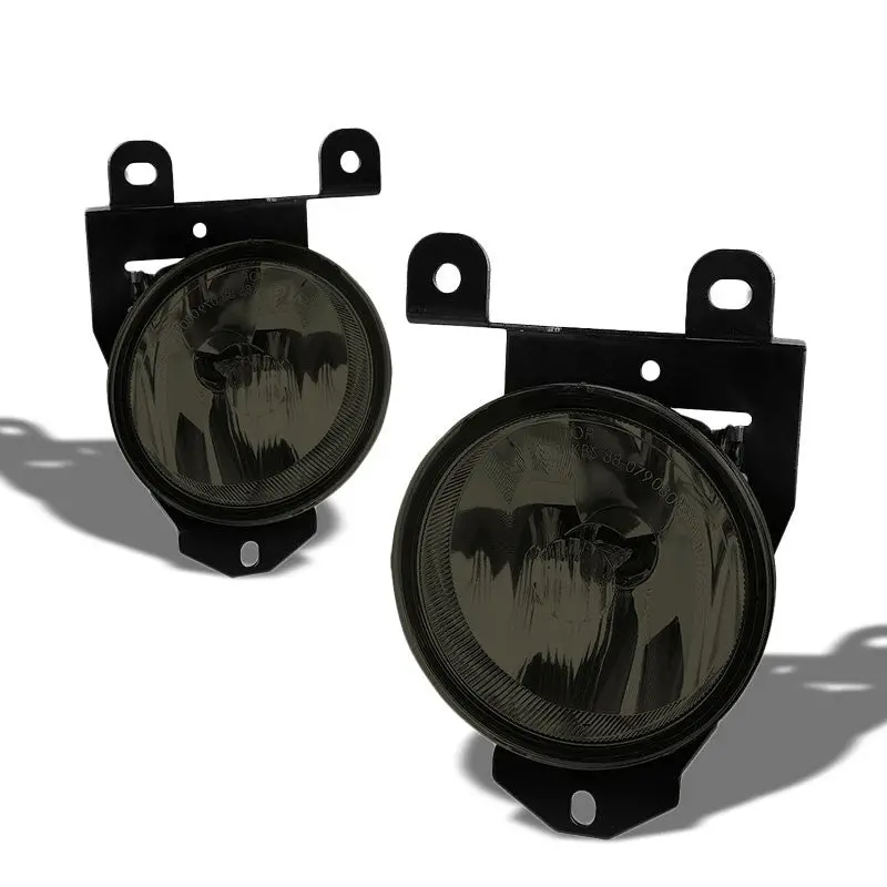 Smoke Lens Chrome Housing Bumper Fog Light/Lamp Kit For Gmc 01-06 Yukon/Xl 1500 1