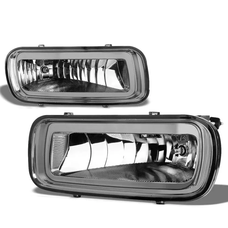 Smoke Lens Chrome Housing Bumper Fog Light/Lamp Kit For Ford 04-06 F-150/Mark Lt 1
