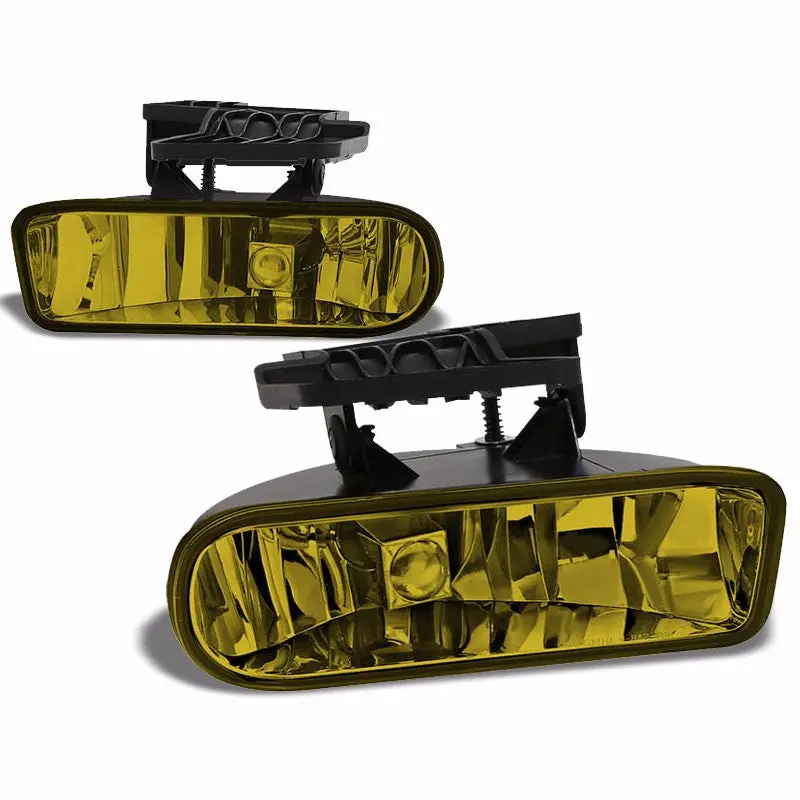 Amber Lens Housing Bumper Fog Light+Wiring For Gmc 99-02 Sierra 00-06 Yukon Xl 1
