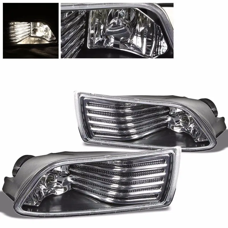 Black Housing Clear Lens Oe Fitment Bumper Fog Light/Lamp For Scion 05-10 Tc 1